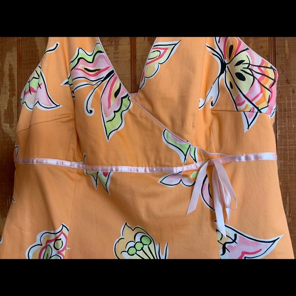 Becky & Max Bright Butterfly Spaghetti Strap Dress - Picture 5 of 11